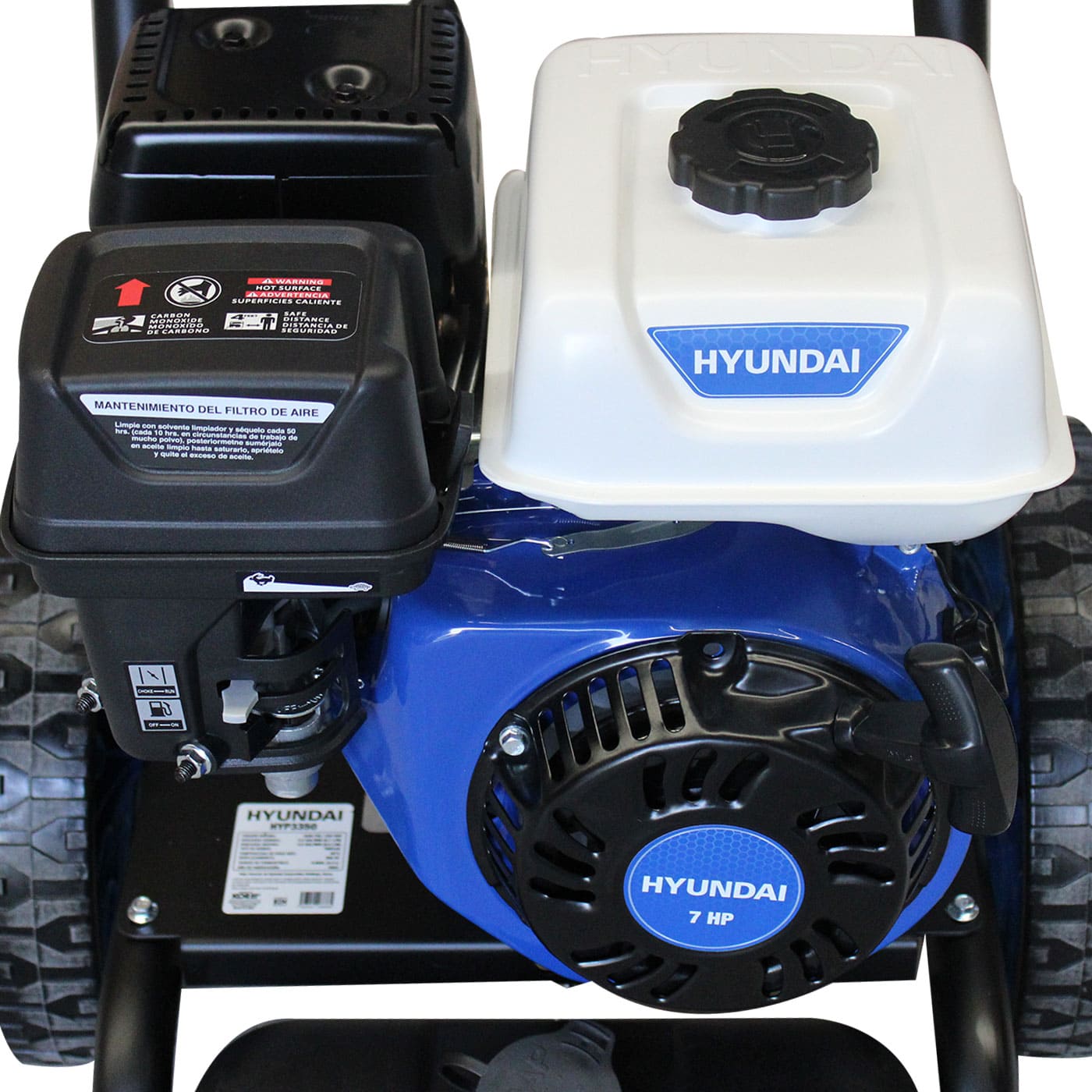 Foto 8 pulgar | Hidrolavadora Hyundai HYP3350 Triplex 7 Hp 3200 Psi 220 Bar con Base Abatible