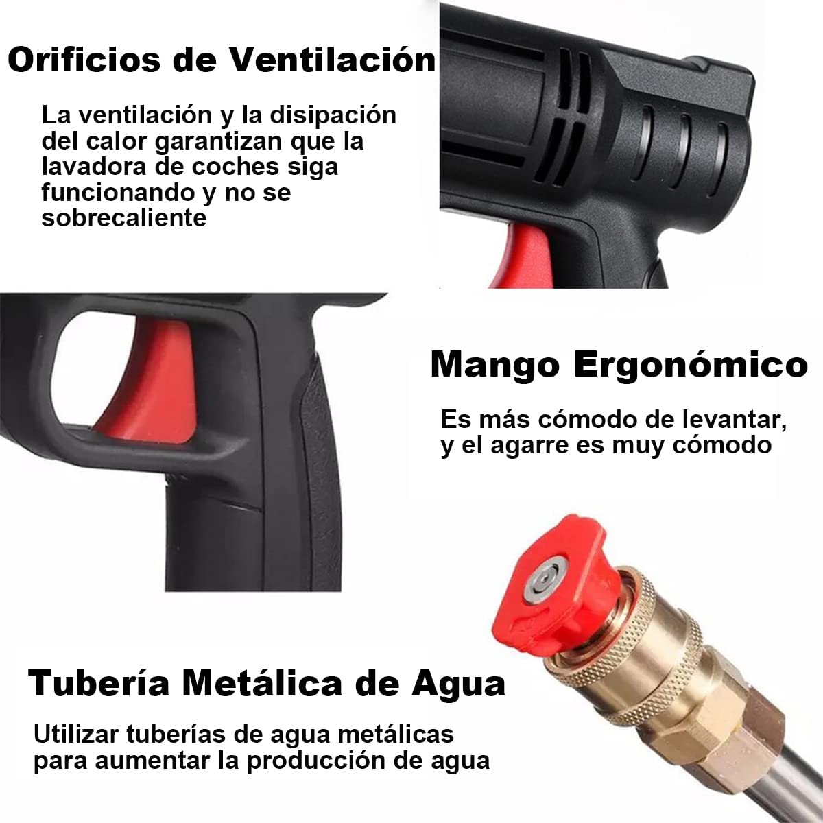 Foto 4 pulgar | Hidrolavadora Oem Eléctrica Portátil incluye Accesorios