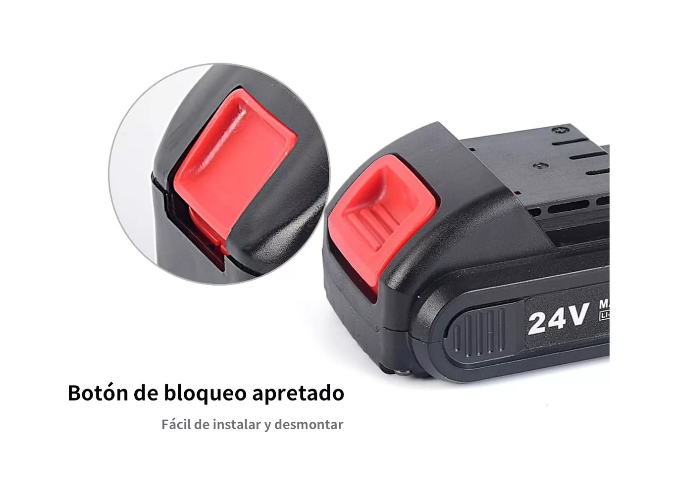 Foto 4 | Batería para Pistola Hidrolavadora Inalámbrica 7500 Mah Negro