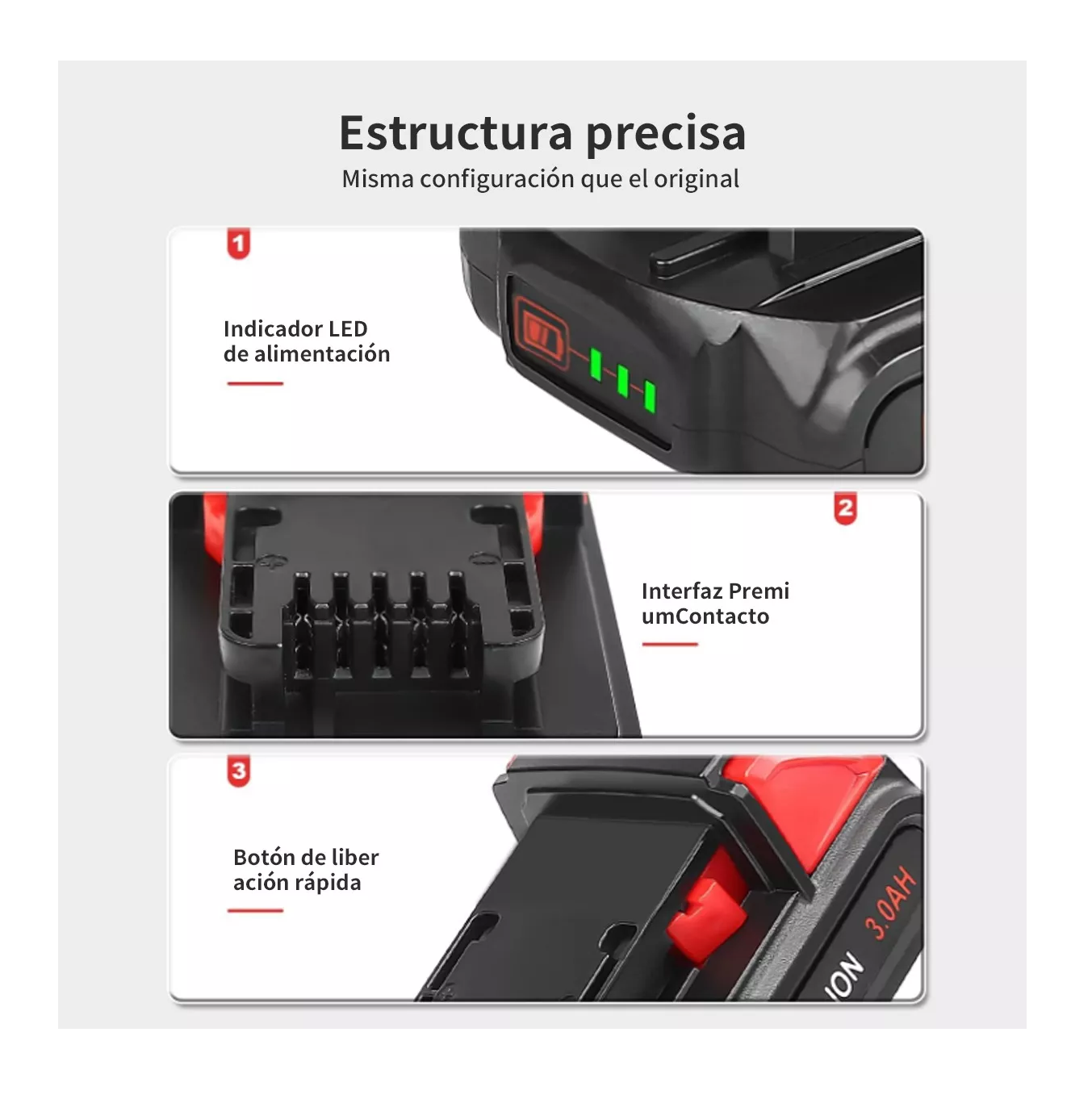 Foto 5 | Batería para Pistola Hidrolavadora Inalámbrica 7500 Mah Negro