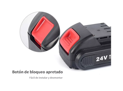 Foto 4 | Batería para Pistola Hidrolavadora Inalámbrica 7500 Mah Negro