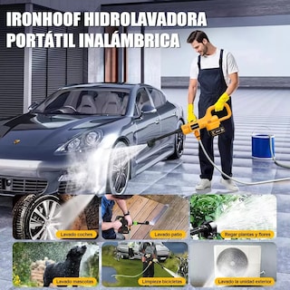Foto 2 | Pistola Hidrolavadora Portatil Eléctrica Inalámbrico 6 En 1 Eo Safe Imports Esi-17916 Amarillo