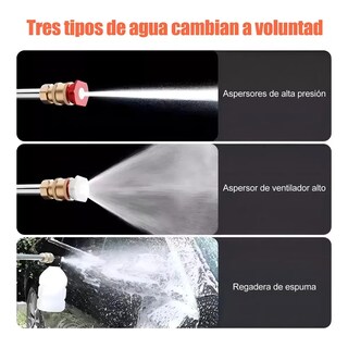 Foto 3 | Pistola Inalámbrica Hidrolavadora Portátil Batería Litio 48v 2 Pilas Lab.g Negro