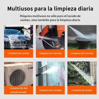 Foto 5 | Pistola Inalámbrica Hidrolavadora Portátil Batería Litio 48v 2 Pilas Lab.g Negro