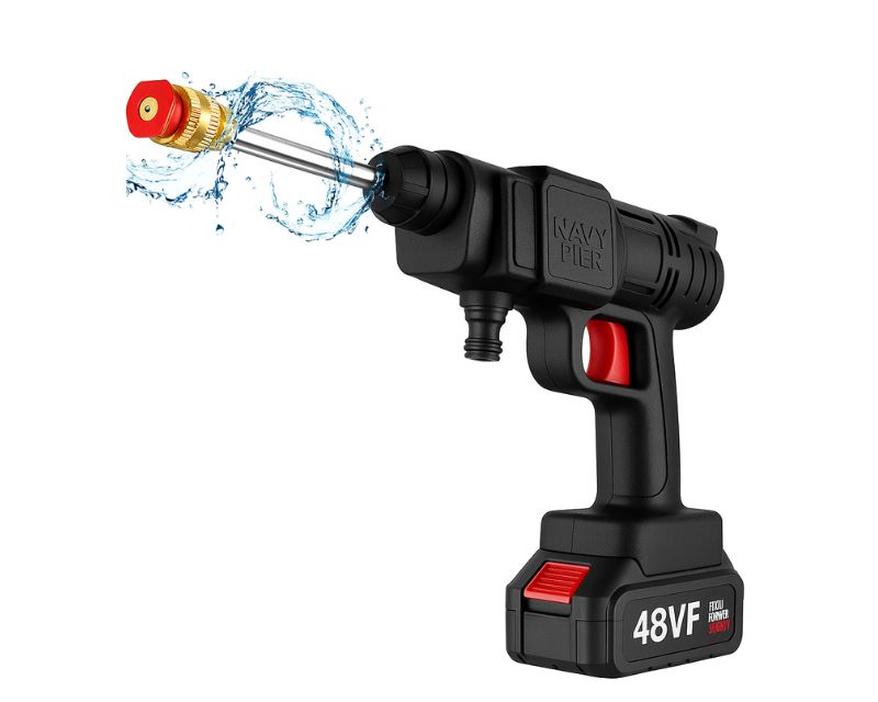 Foto 1 | Hidrolavadora Navy Pier Pistola De Limpieza Profesional 48v Inalámbrica Hlnp48v01