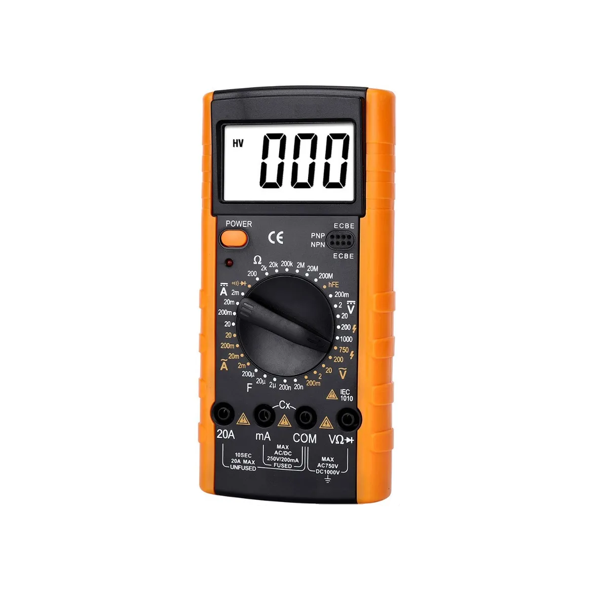 Multímetro Professional Eo Safe Imports ESI-2809 color Naranja