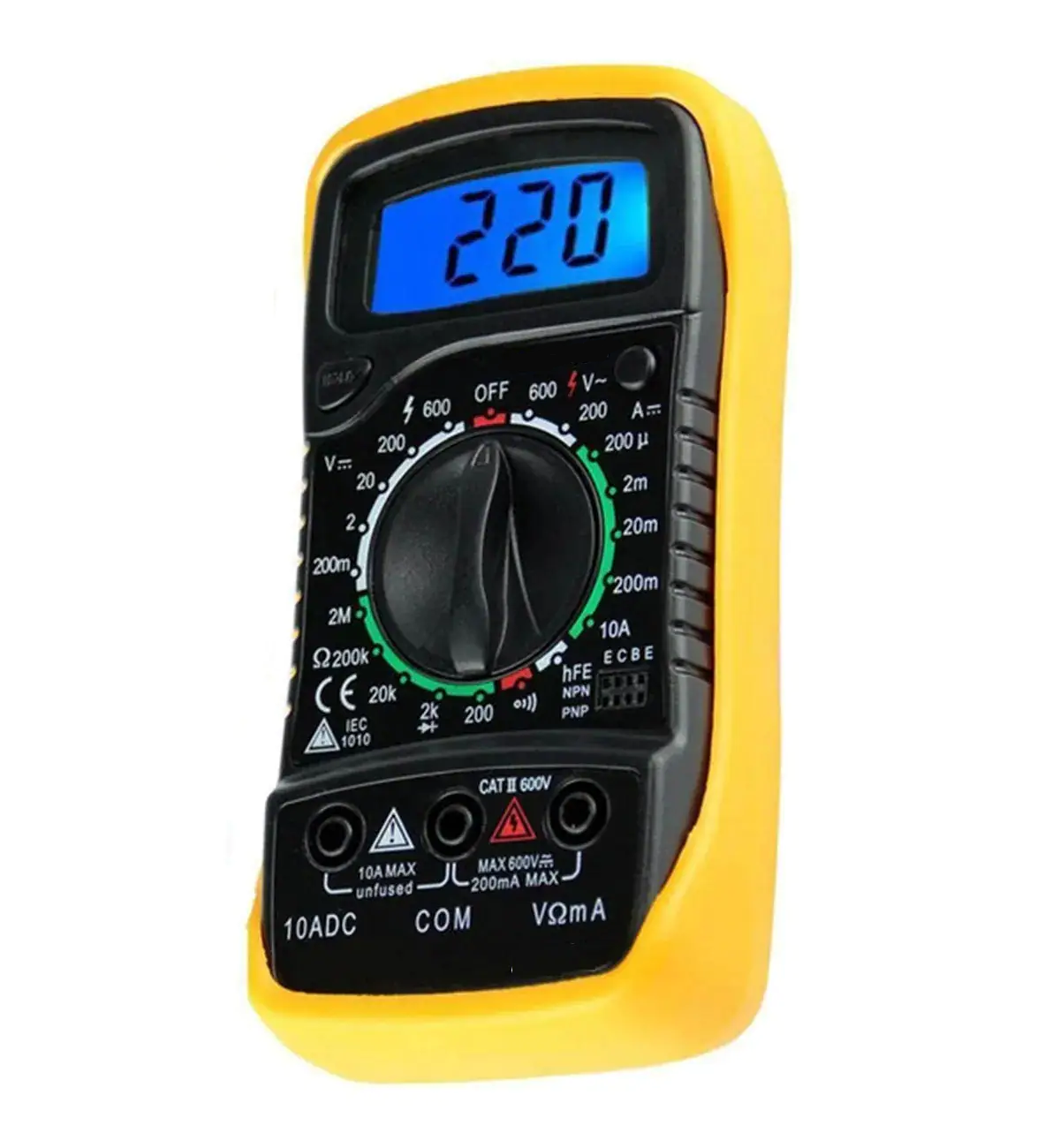 Foto 5 | Multímetro Digital Lcd Portátil Ac/dc Eo Safe Imports Esi-5907 color Amarillo