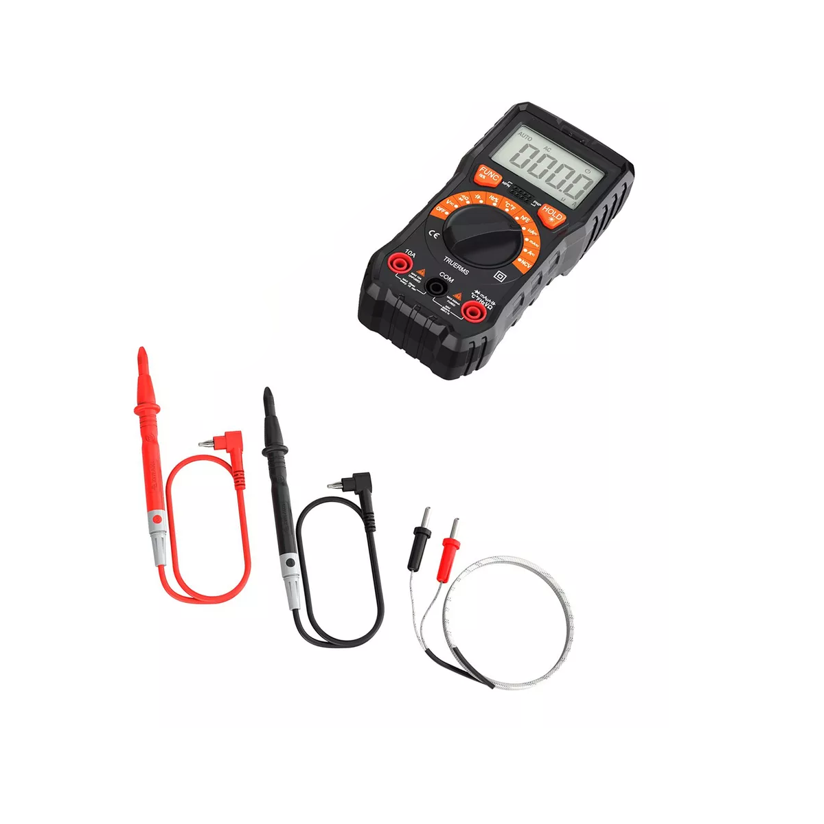 Foto 5 pulgar | Multímetro Digital Profesional Eo Safe Imports Esi-16586 Rojo