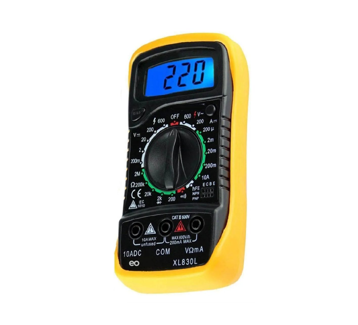 Language Multímetro Digital Portátil Eo Safe Imports Esi-852-1 Amarillo