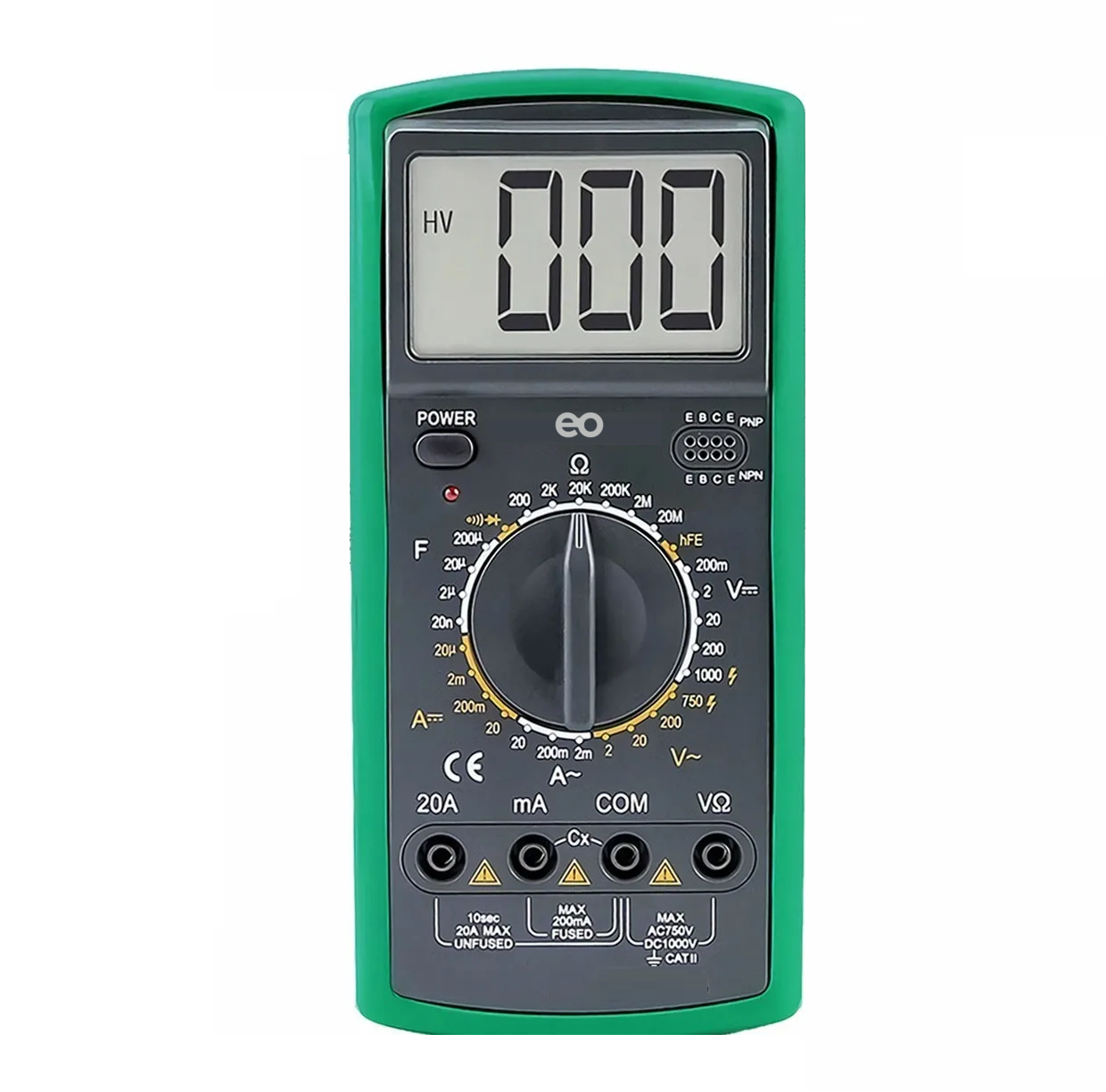 Foto 2 pulgar | Multímetro Digital Profesional 20amps Eo Safe Imports Esi-3506 Verde