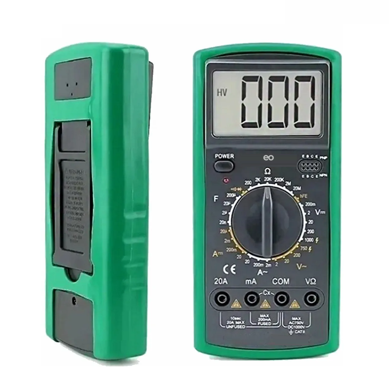 Foto 3 pulgar | Multímetro Digital Profesional 20amps Eo Safe Imports Esi-3506 Verde