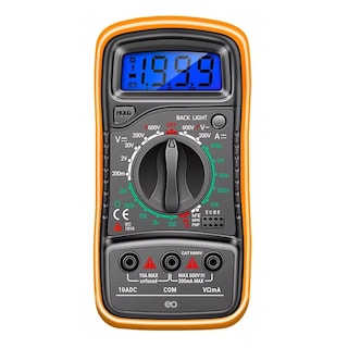 Foto 1 | Multímetro Digital Lcd Portátil Ac/dc Eo Safe Imports Esi-5906-1 Naranja