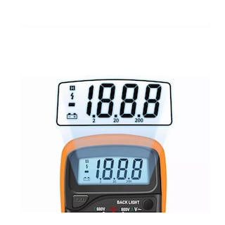 Foto 3 | Multímetro Digital Lcd Portátil Ac/dc Eo Safe Imports Esi-5906-1 Naranja