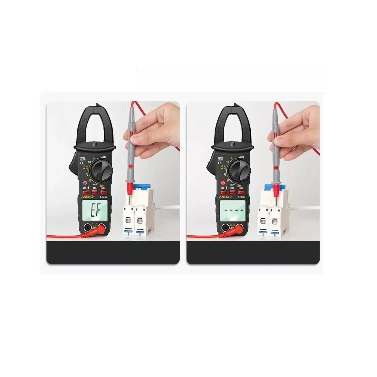 Foto 3 pulgar | Multímetro Digital De Pinza St180 Negro Eo Safe Imports Esi-4131 Negro