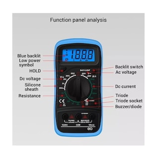 Foto 3 | Multimetro Lcd Digital Profesional Eo Safe Imports Esi-1790-1 Azul