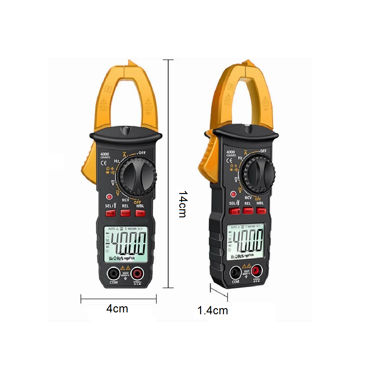 Foto 3 pulgar | Multímetro Digital de Pinza Portátil de 4000 Cuentas con Lcd Eo Safe Imports Esi-3225 Negro