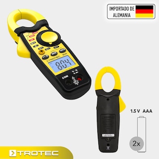 Foto 3 | Pinza Amperimétrica de Gancho 100 A / 600 V / 20 Cat Iii 600v Be40 Trotec