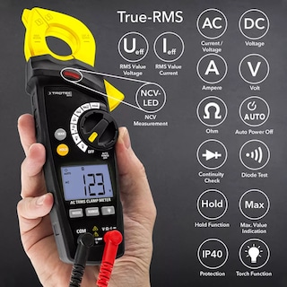 Foto 3 | Pinza Amperimétrica True Rms 600v / 400a / Catiii 600v Profesional Multifunción Be42 Trotec