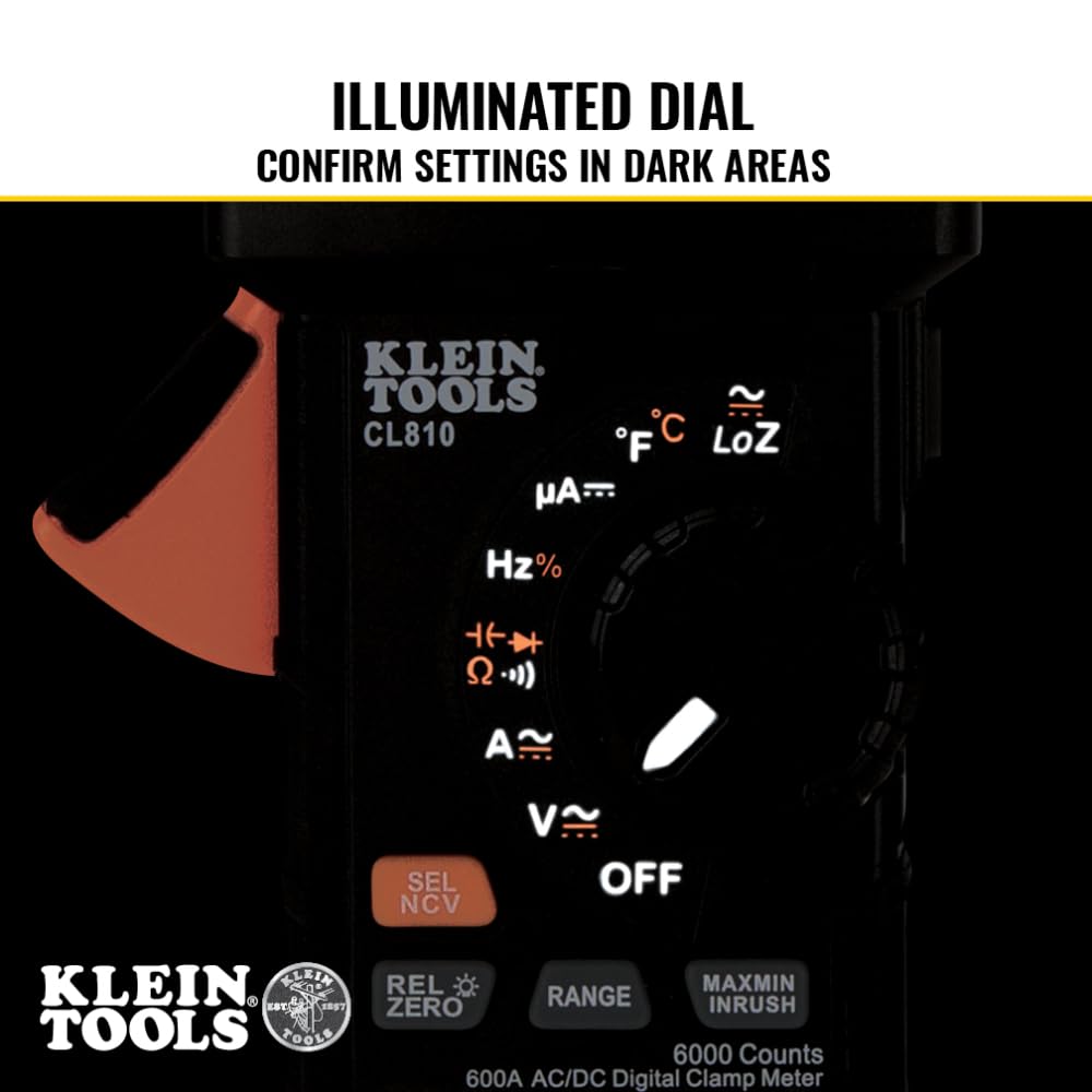 Foto 4 pulgar | Pinza Amperimétrica Digital Klein Tools Cl810 Pro 600a Ac/dc - Venta Internacional.