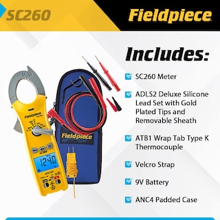 Foto 5 | Multímetro Con Pinza Fieldpiece Sc260 True Rms Con Temperatura - Venta Internacional.
