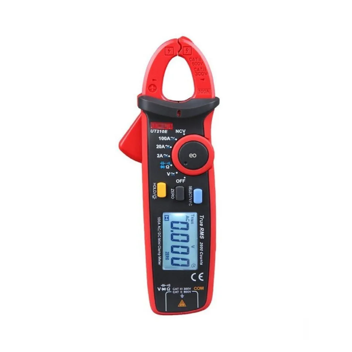 Pinza Amperimétrica Digital 100a Eo Safe Imports Esi-863-1 Rojo