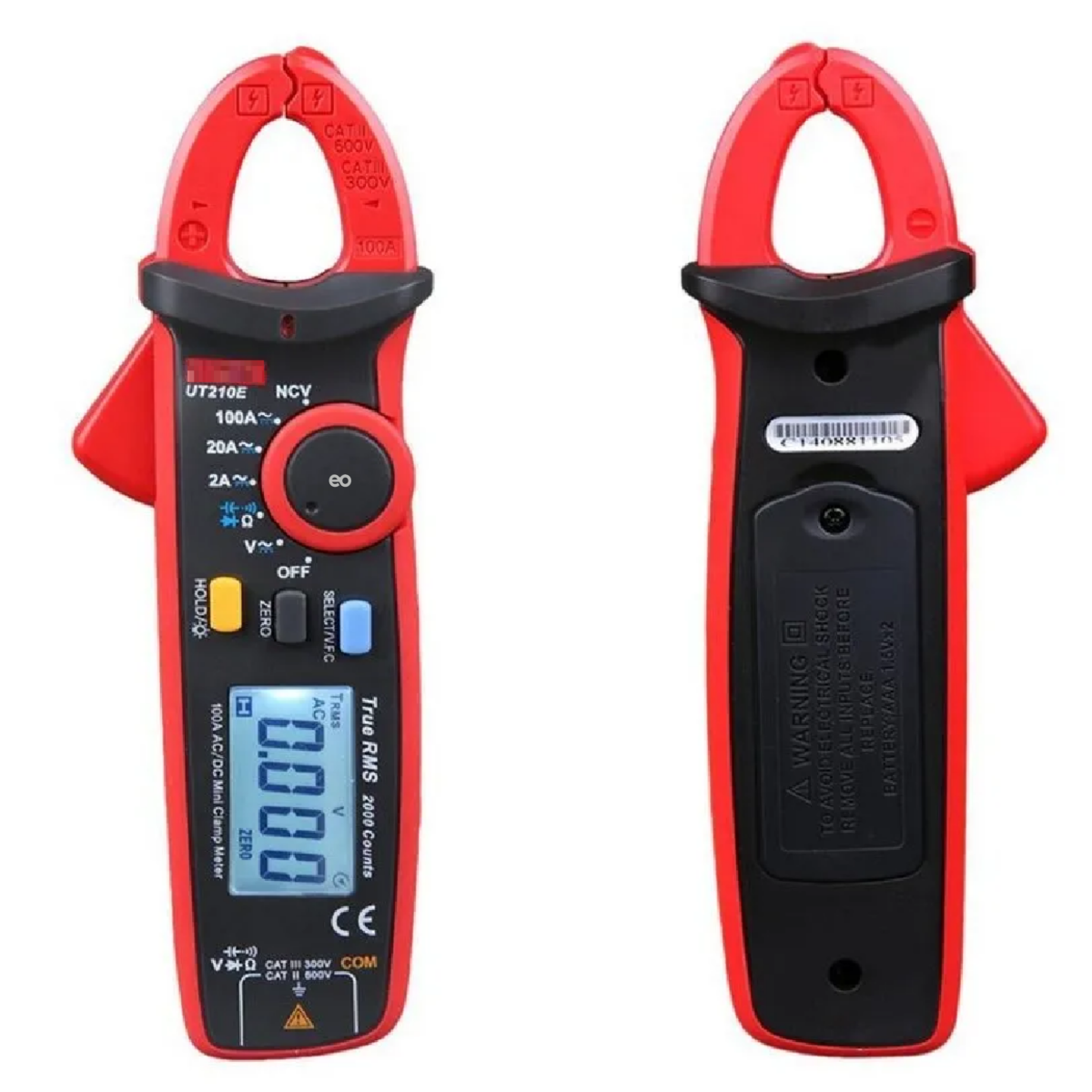 Foto 3 pulgar | Pinza Amperimétrica Digital 100a Eo Safe Imports Esi-863-1 Rojo