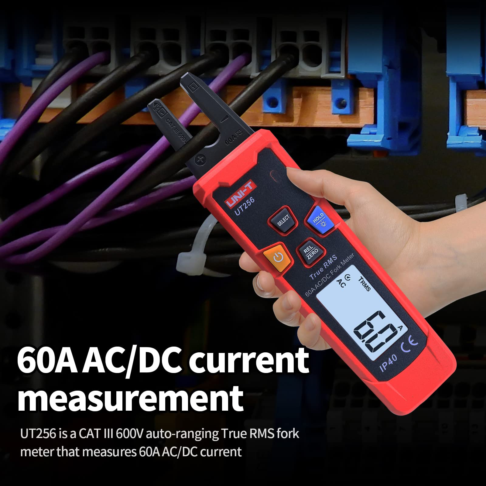 Foto 7 pulgar | Medidor De Horquilla Uni-t Ut256 Ac/dc 60 A 600 V True Rms Con Ncv - Venta Internacional.