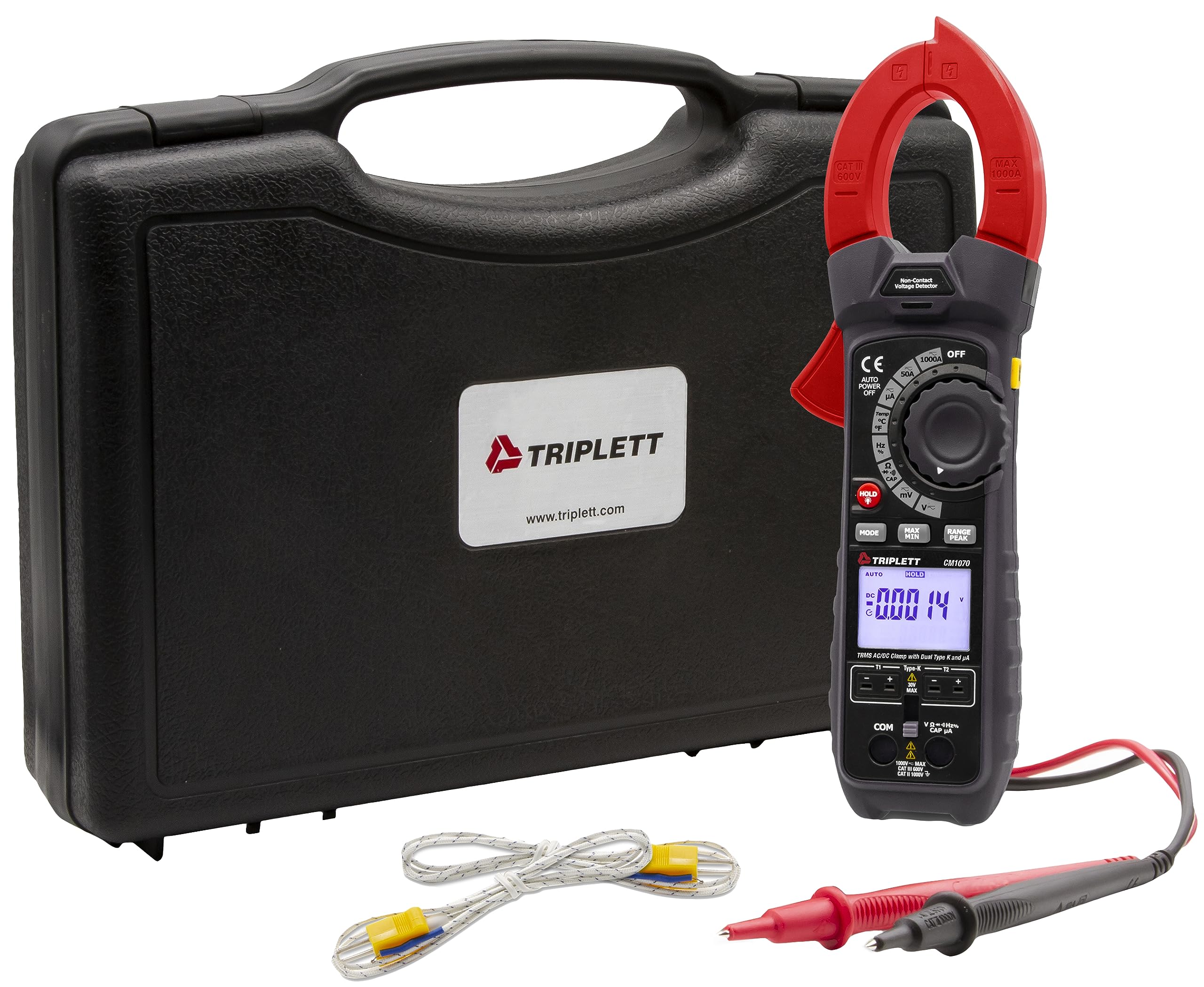 Foto 2 pulgar | Pinza Amperimétrica Triplett Cm1070 True Rms Ac/dc Con Type K Ua - Venta Internacional.