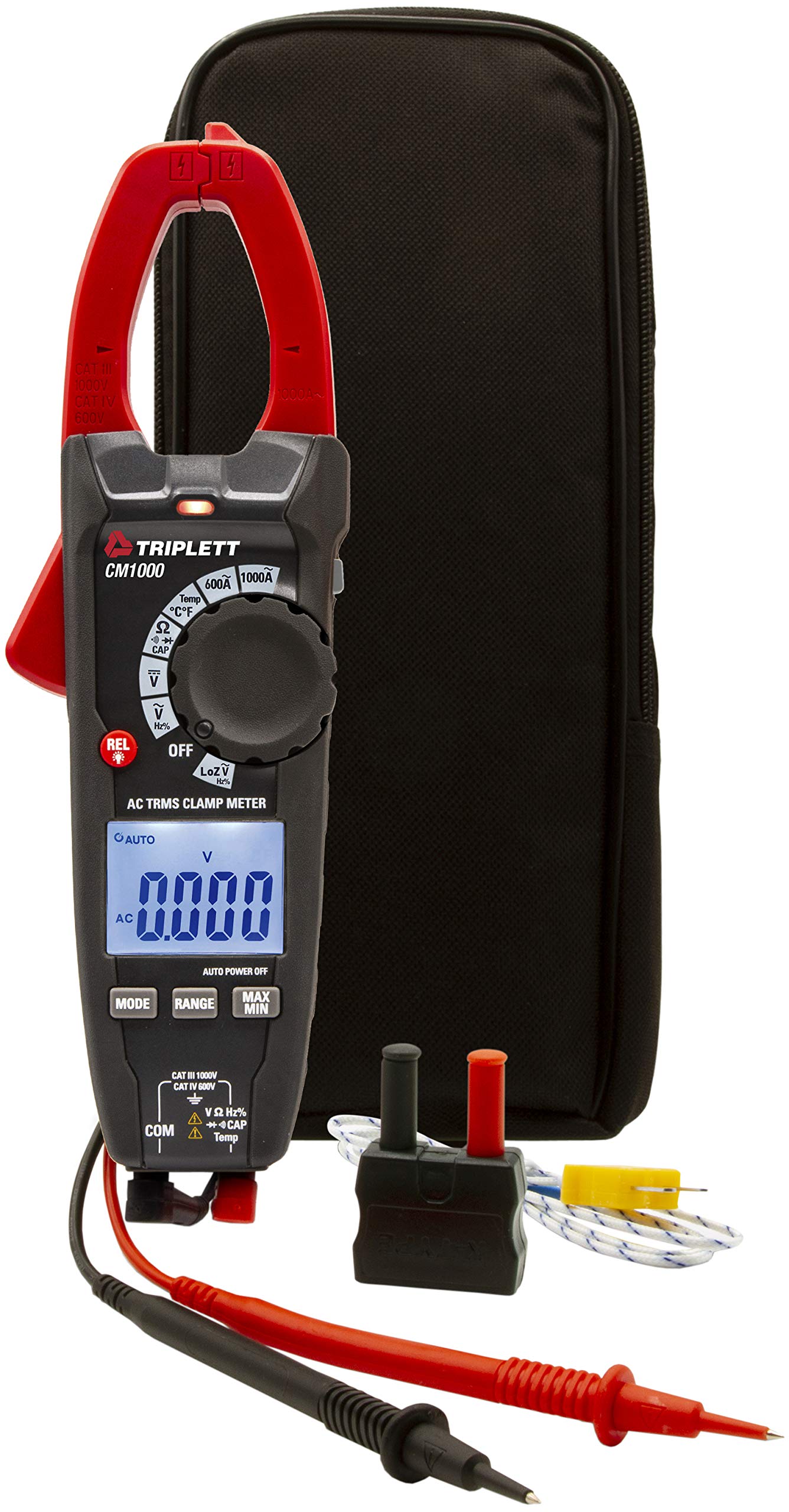 Foto 3 pulgar | Pinza Amperimétrica Triplett Cm1000 True Rms 6000 Unidades 1000 A Ac - Venta Internacional.