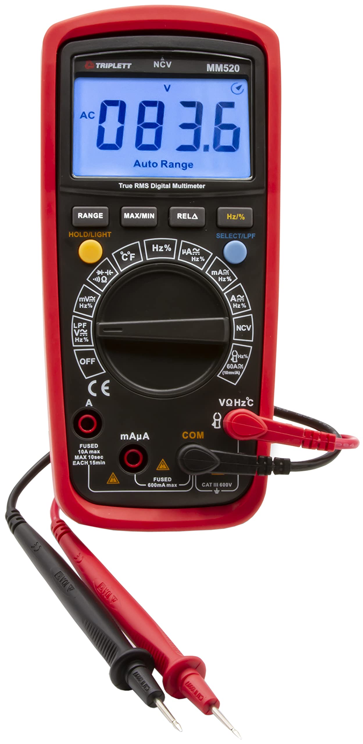 Foto 6 | Multímetro Digital Triplett Mm520 True Rms De 6000 Unidades - Venta Internacional.