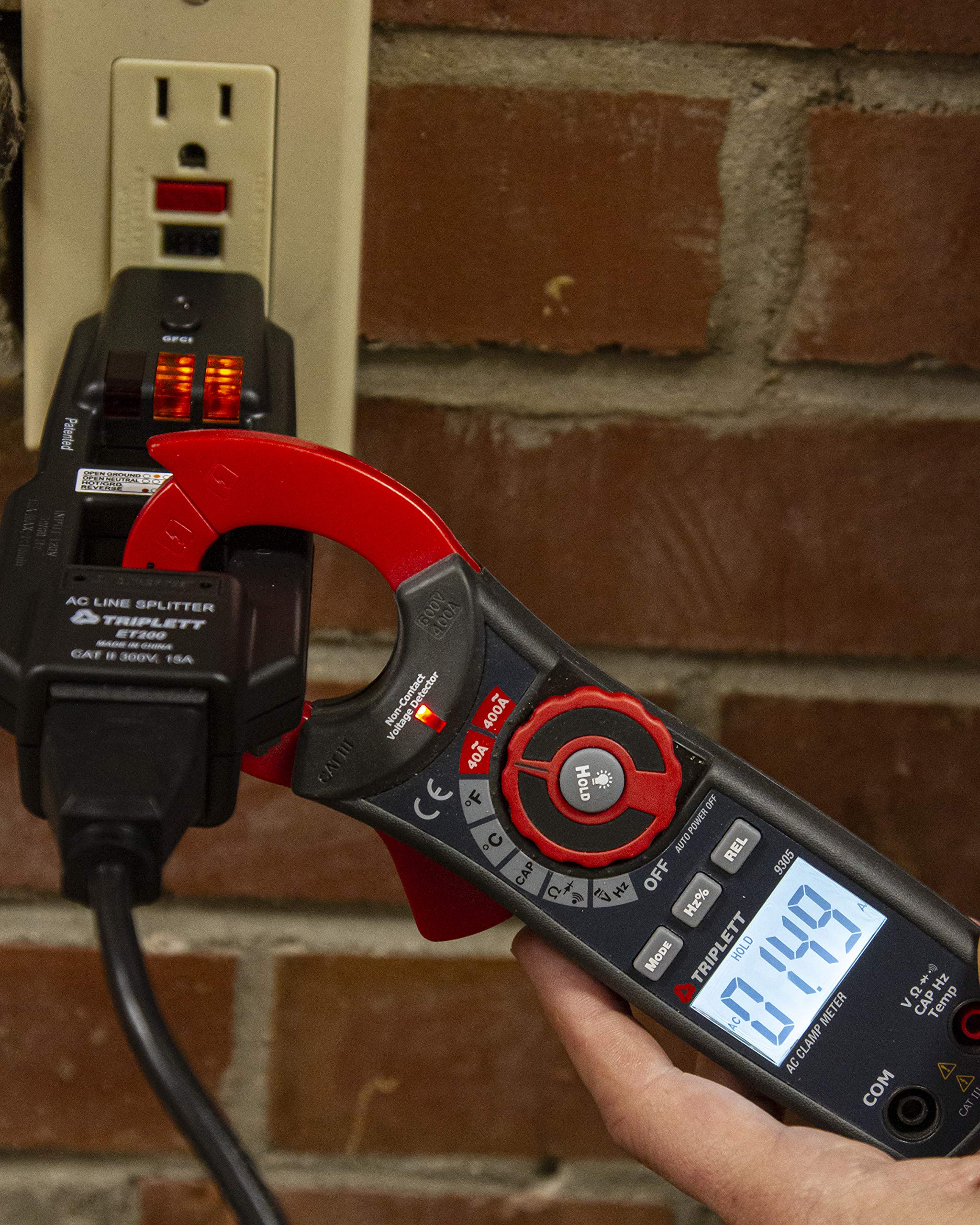 Foto 4 pulgar | Divisor De Línea Ac Y Comprobador De Salidas/receptáculos Gfci Triplett Et200 - Venta Internacional.