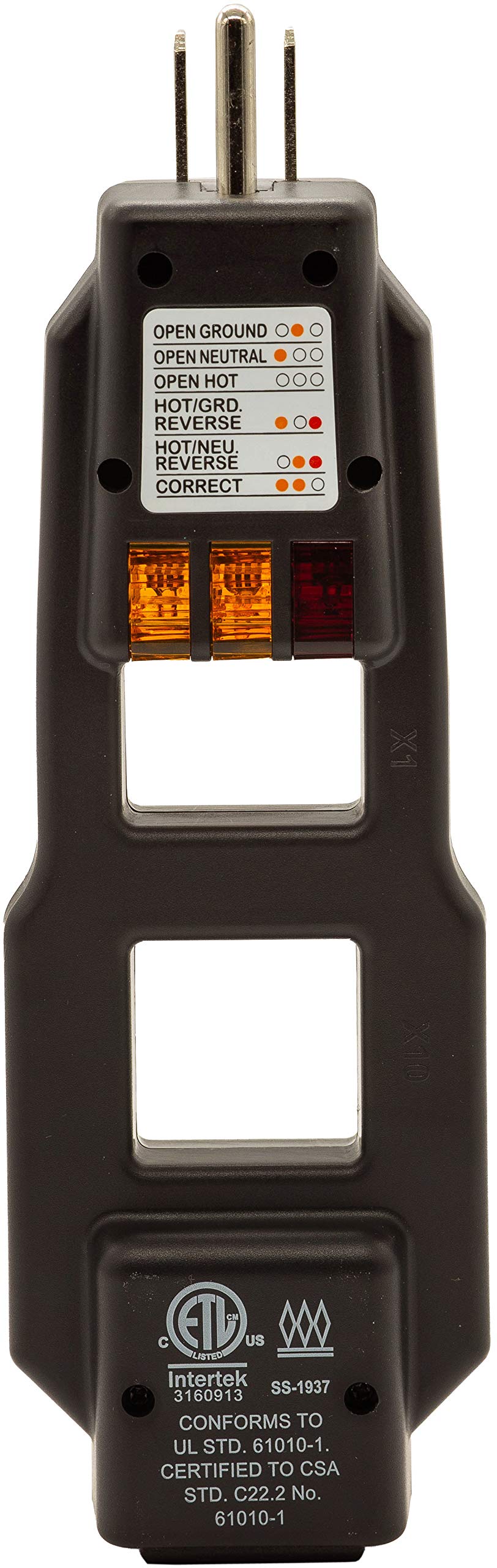 Foto 7 pulgar | Divisor De Línea Ac Y Comprobador De Salidas/receptáculos Gfci Triplett Et200 - Venta Internacional.
