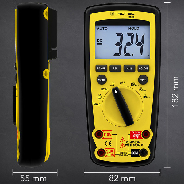Foto 5 | Multímetro Digital Industrial Portátil Multifunción Protección Ip67 Contra Polvo y Agua Trotec