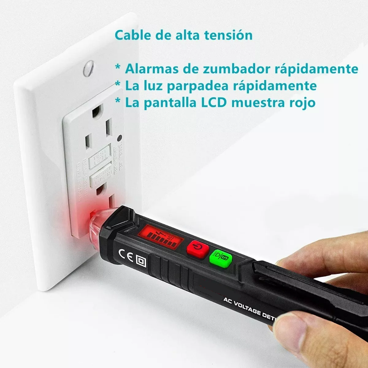 Foto 2 | Probador de Voltaje sin Contacto Eo Safe Imports ESI-11355 Negro