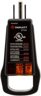 Foto 1 | Comprobador De Enchufes Y Receptáculos Triplett Et102 Con 5 Indicadores Visuales - Venta Internacional.
