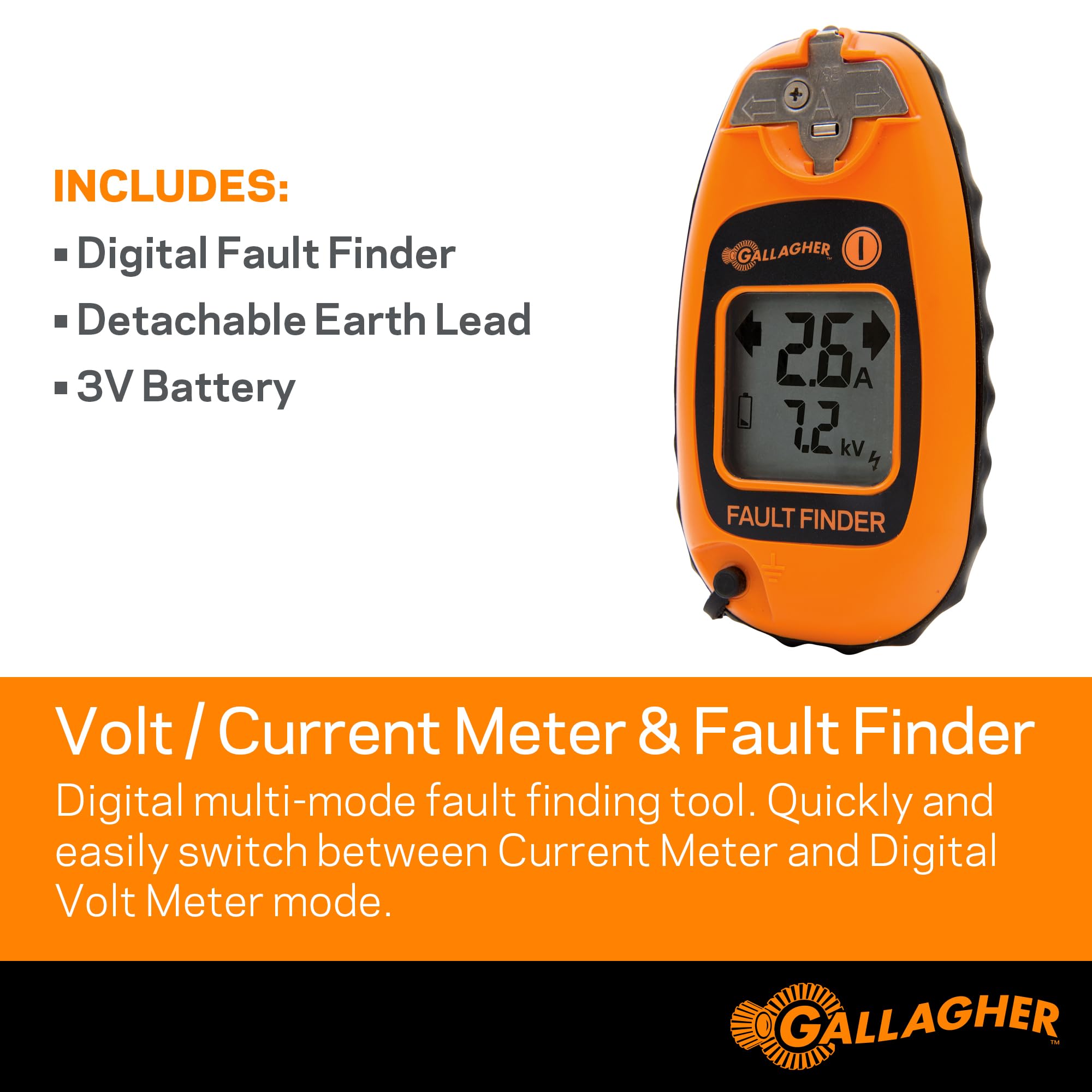 Foto 3 pulgar | Medidor De Voltaje Y Corriente Fault Finder Gallagher Smart Fence - Venta Internacional.