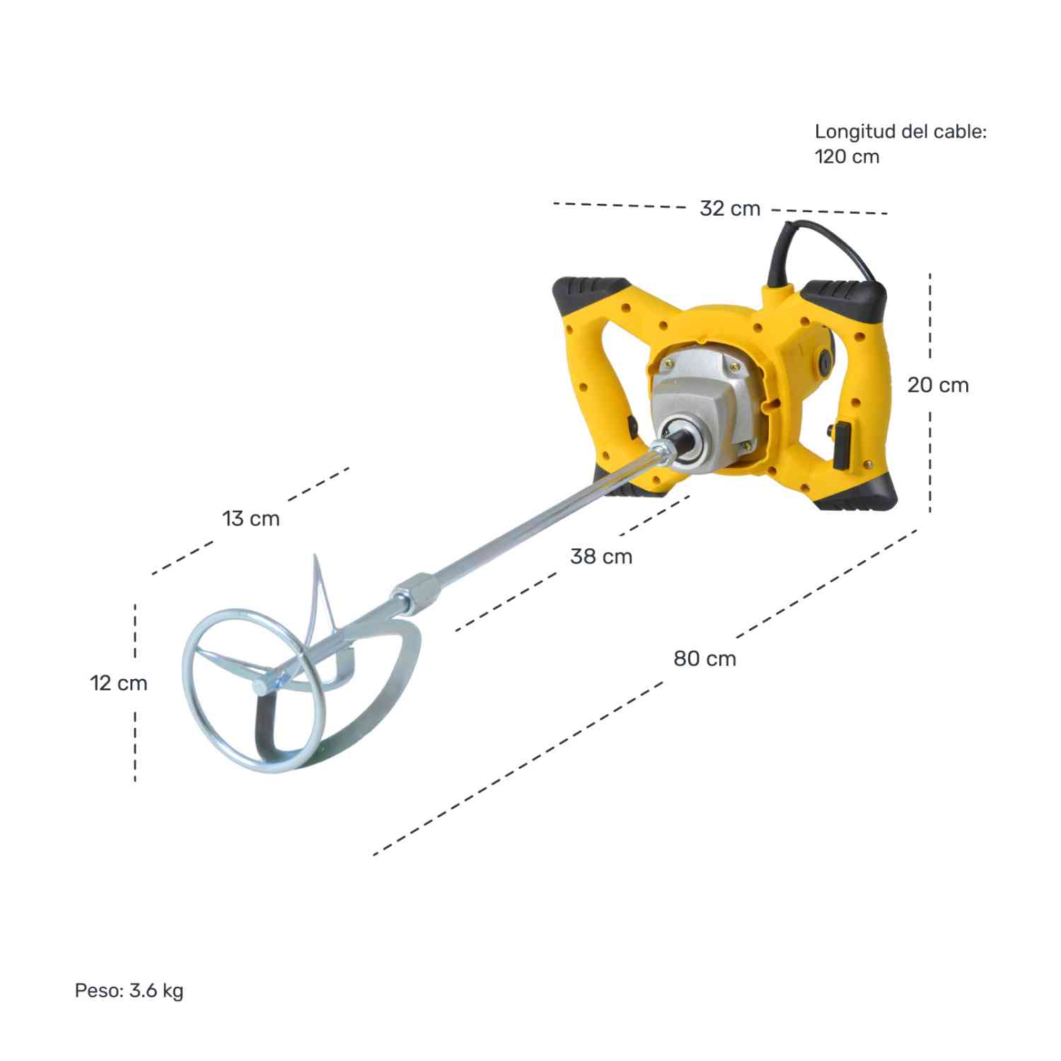 Foto 4 pulgar | Mezcladora Eléctrica para Pintura Gutstark