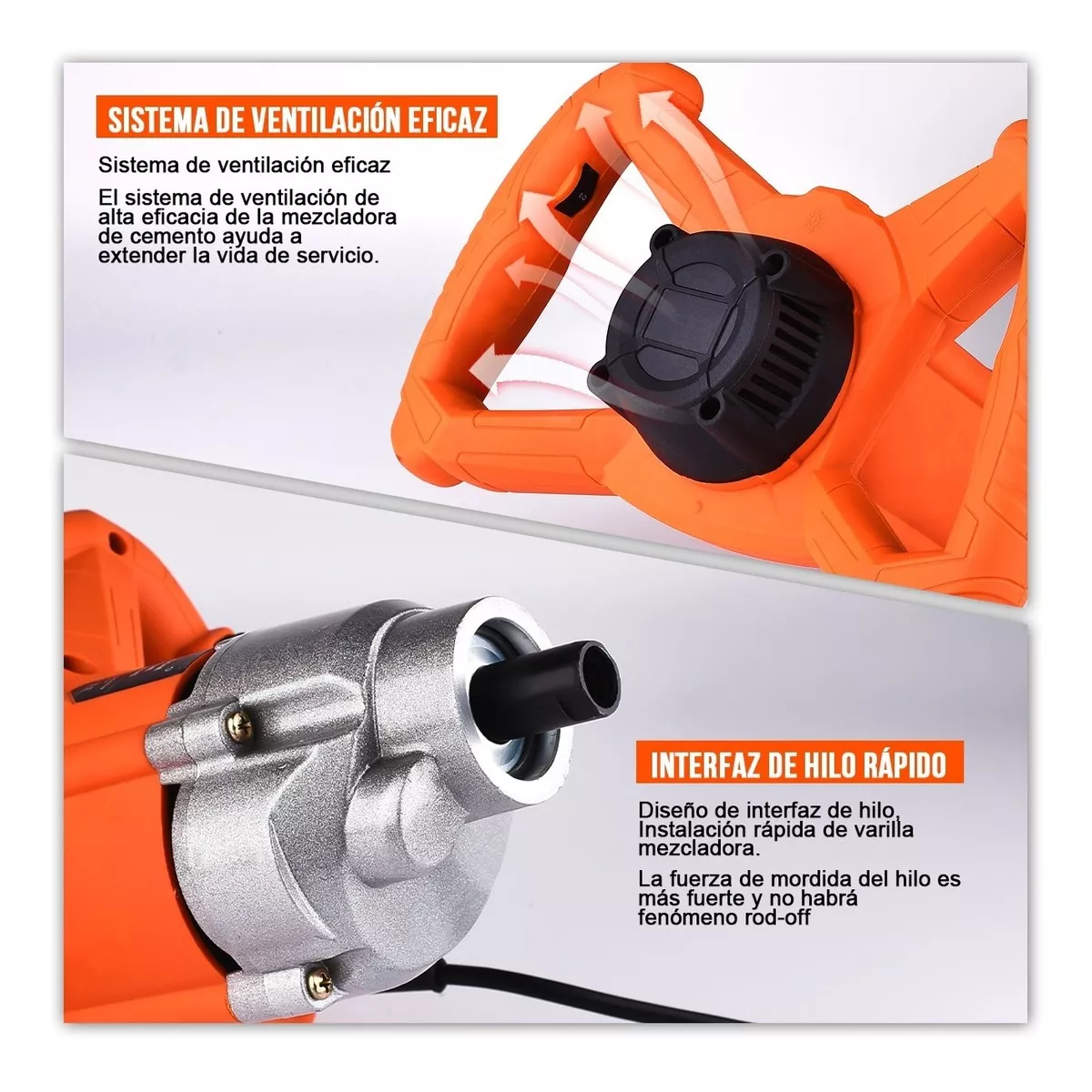 Foto 4 pulgar | Mezcladora Eléctrica De Cemento/pintura Eo Safe Imports Esi-8452  Naranja