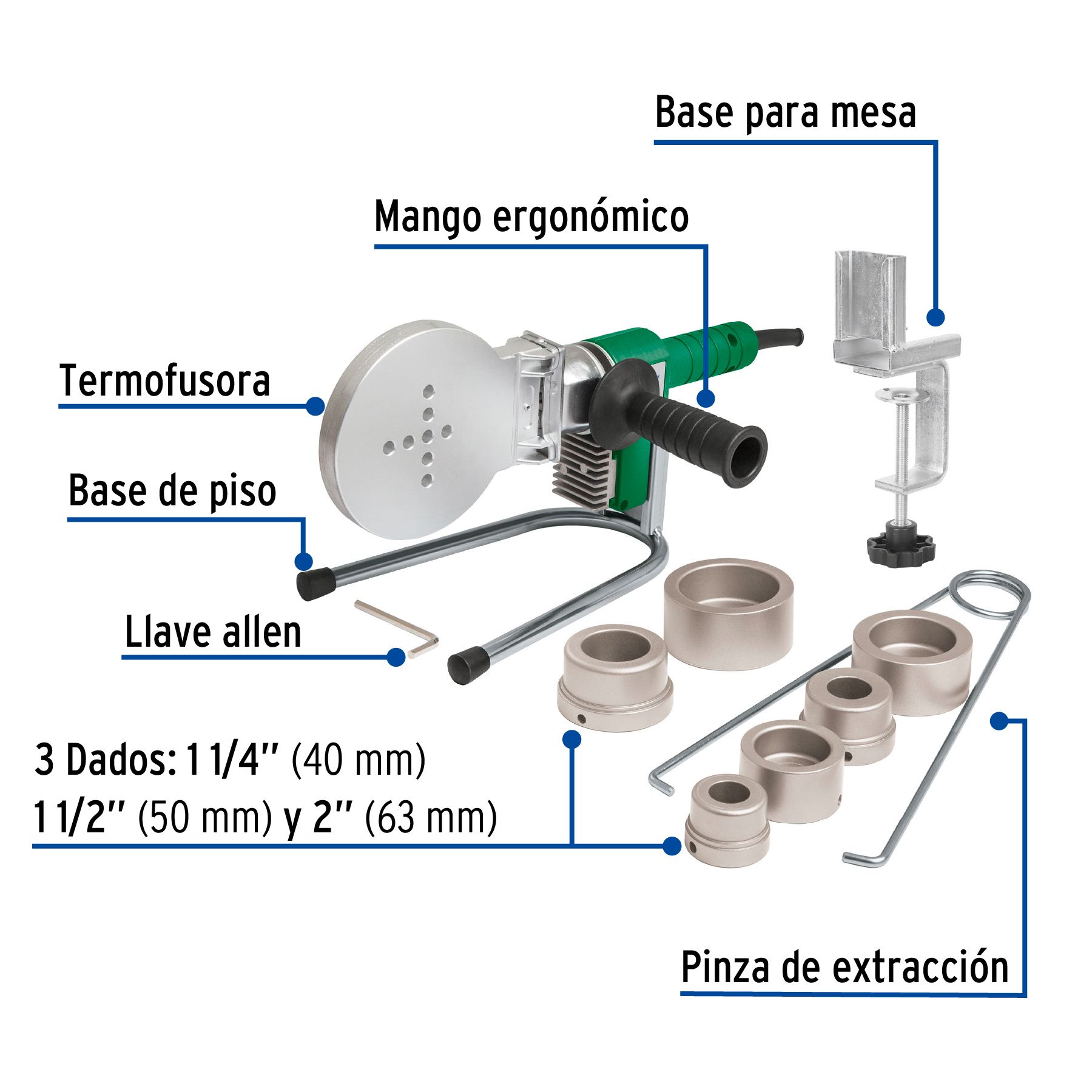 Foto 3 pulgar | Termofusora Foset Cvter10 de 1000 W