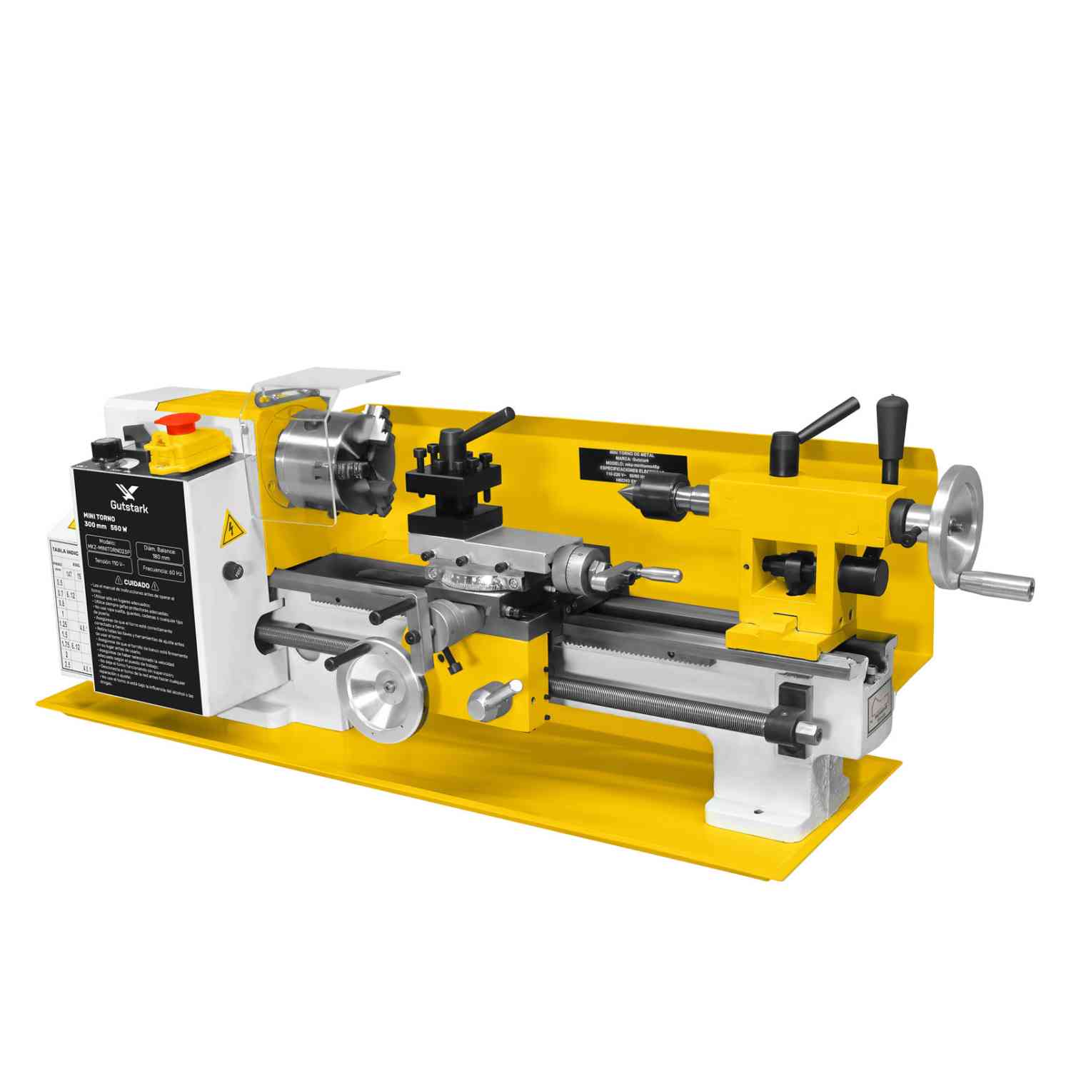 Foto 6 pulgar | Minitorno Gutstark Metal Torneado Acero 550w 2500rpm 23 Piezas