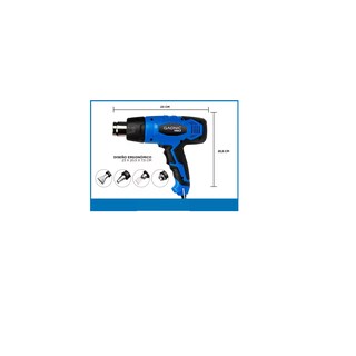 Foto 3 | Pistola De Calor Aire Caliente Regulable 4 Boquillas Eo Safe Imports Esi-12552 Multicolor