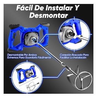 Foto 3 | Mezcladores de Pintura Eléctrica de Mortero 127 v