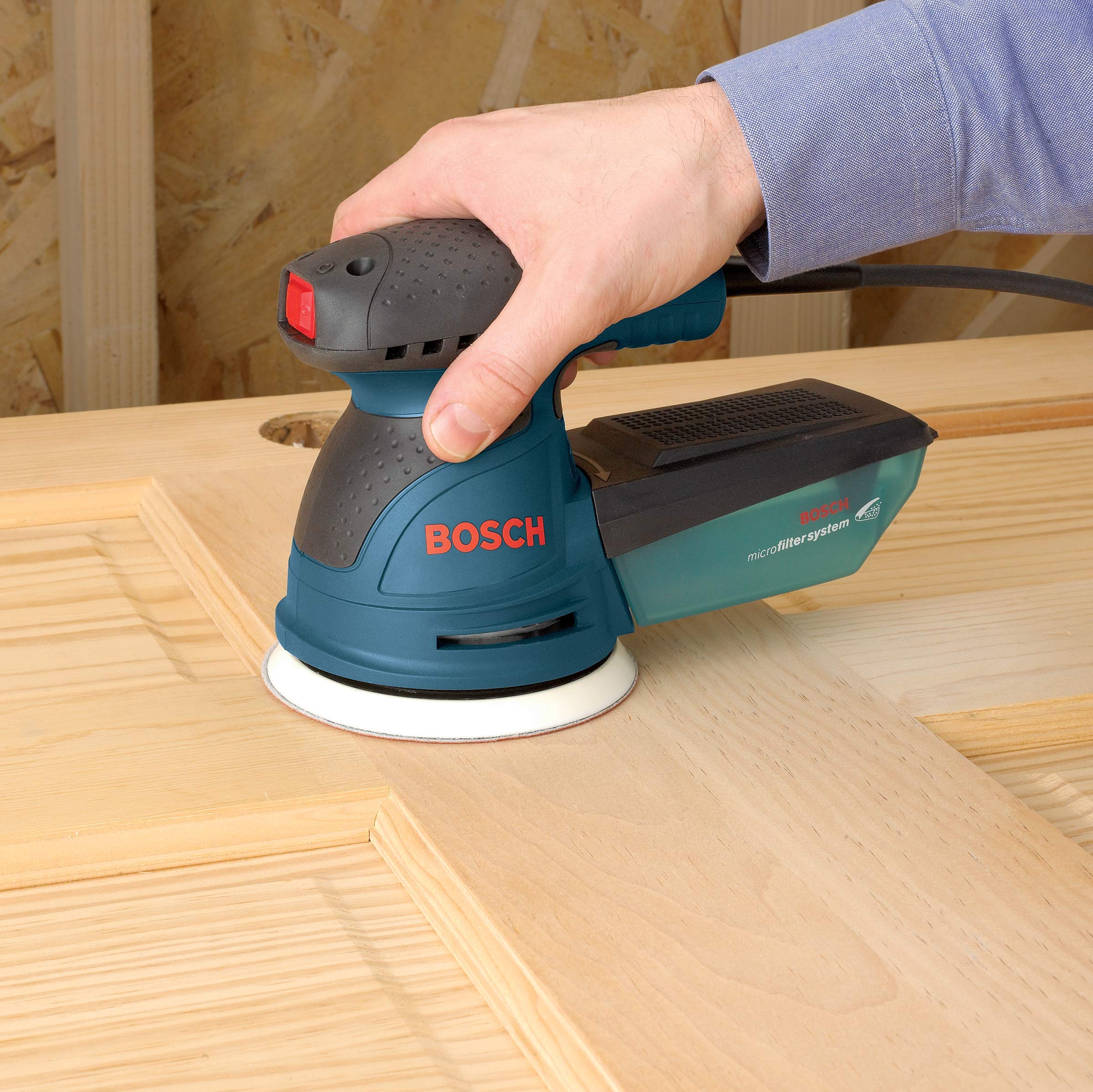 Foto 3 | Palm Sander Bosch Ros20vsc 2.5a 125mm Con Bolsa Colectora De Polvo - Venta Internacional.