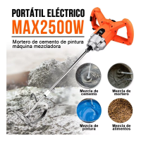Foto 3 pulgar | Mezcladora Eléctrica De Cemento/pintura Eo Safe Imports Esi-8452-1 Naranja