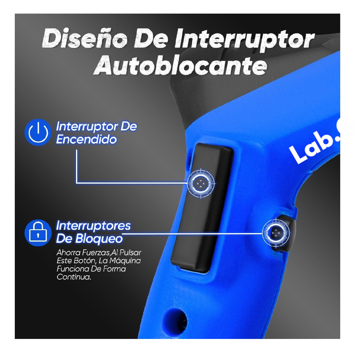 Foto 5 pulgar | Mezcladores De Pintura Eléctrica De Mortero 127v Azul