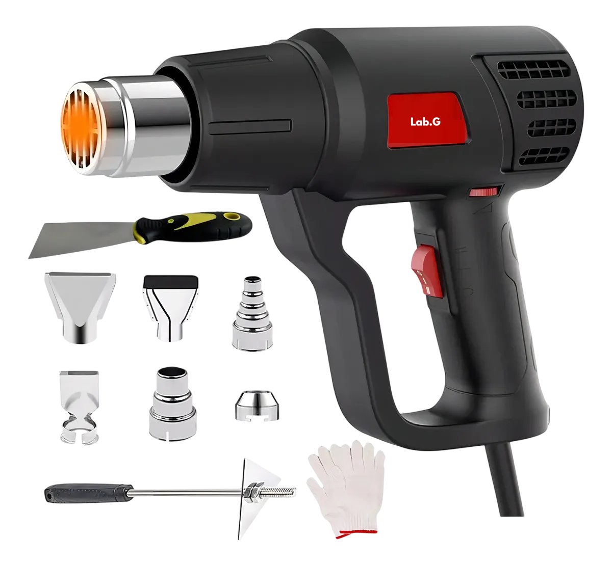 Foto 1 | Pistola De Calor  Lab.g 2000w Temperatura Regulable 10npz Egro