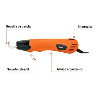 Foto 2 | Mini Pistola De Calor Lab.g 350 W Naranja