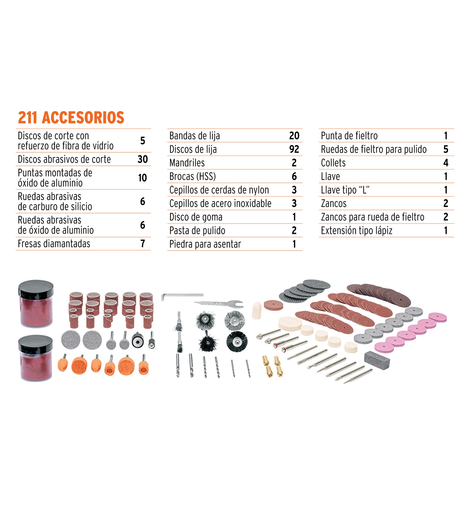 Foto 7 pulgar | Herramienta Rotativa Truper Pro 135 W con 211 Accesorios