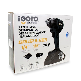 Foto 3 | Llave De Impacto Y Desatornillador Brushless 20 V Inalambrica