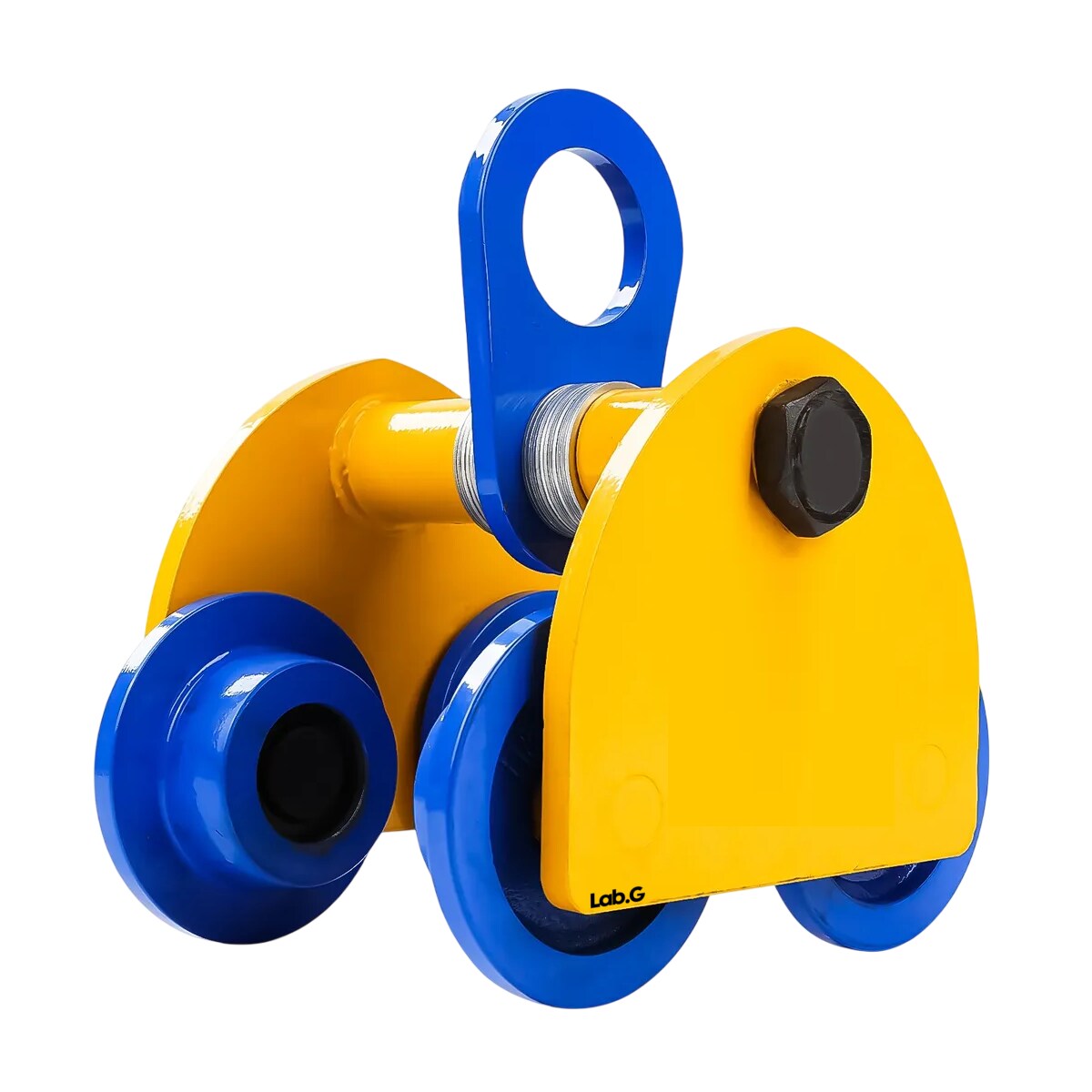 Carga De Acero  Lab.g Ancho Ajustable 2 Toneladas Amarillo Azul $1,519